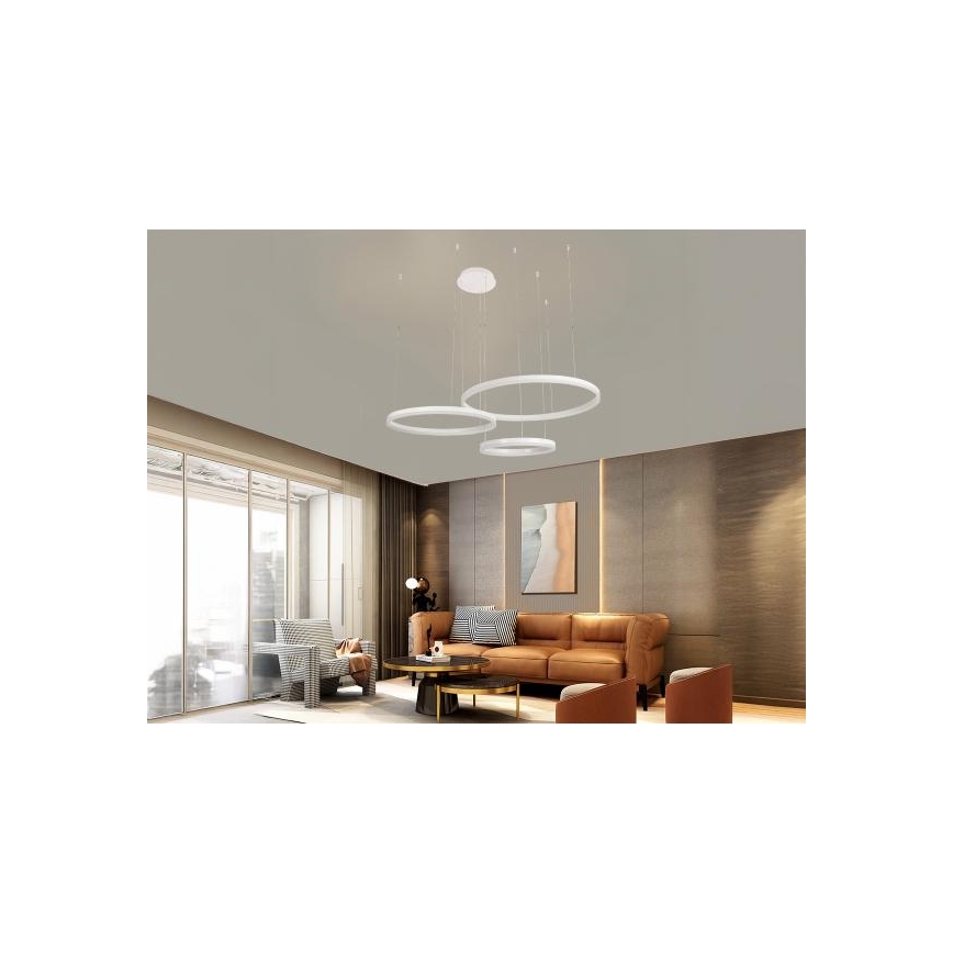 LED Hämardatav lühter LED/125W/230V 3000-6500K + kaugjuhtimispult