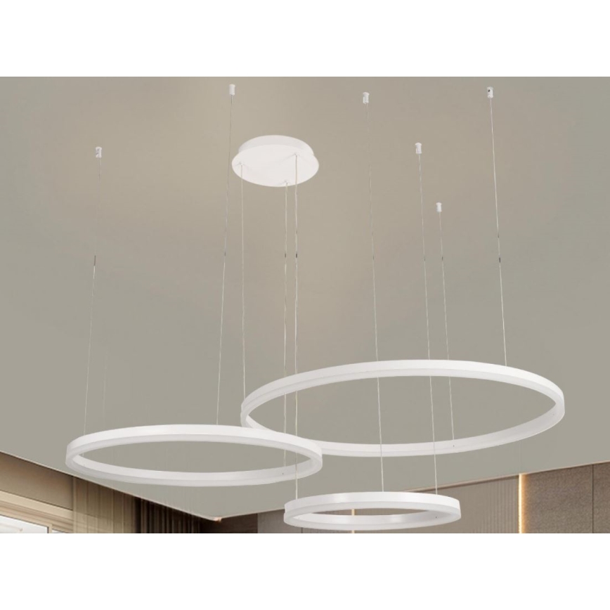 LED Hämardatav lühter LED/125W/230V 3000-6500K + kaugjuhtimispult