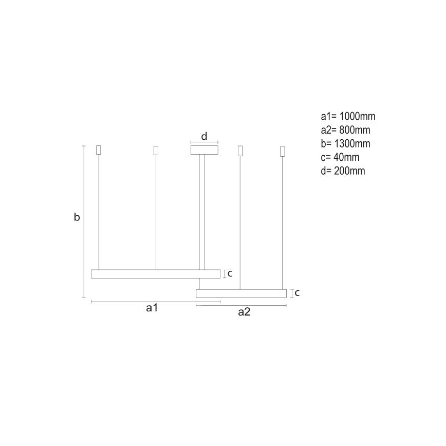 LED Hämardatav lühter LED/128W/230V 3000-6500K + kaugjuhtimispult