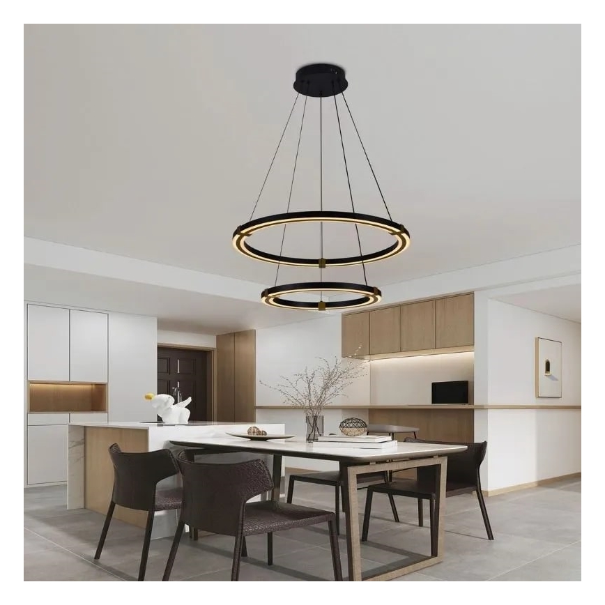 LED Hämardatav lühter LED/130W/230V 3000-6500K + kaugjuhtimispult