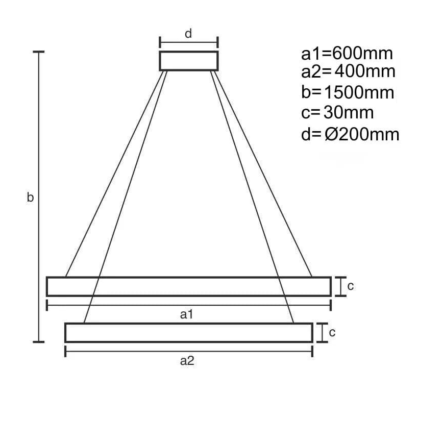 LED Hämardatav lühter LED/130W/230V 3000-6500K + kaugjuhtimispult
