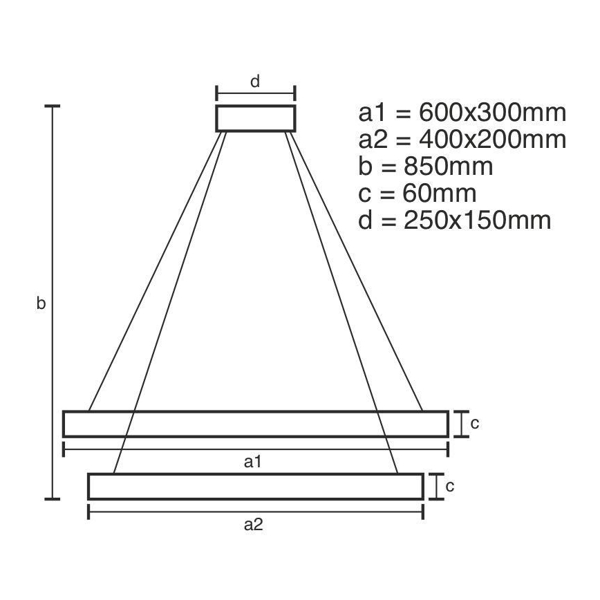 LED Hämardatav lühter LED/130W/230V 3000-6500K + pult