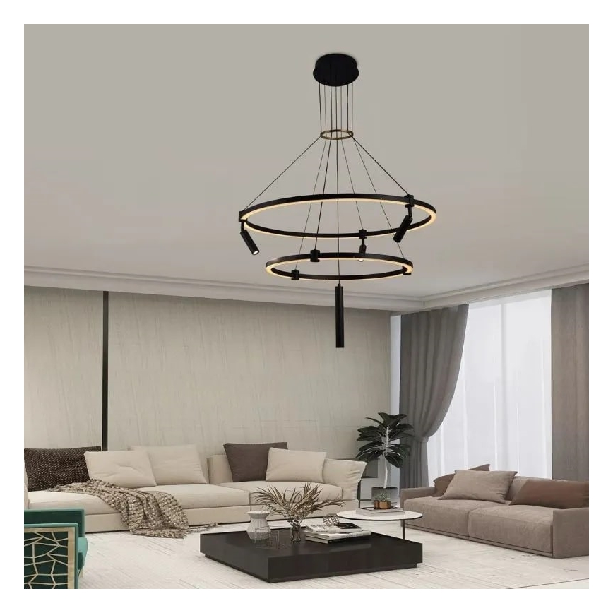 LED Hämardatav lühter LED/140W/230V 3000-6500K + kaugjuhtimispult