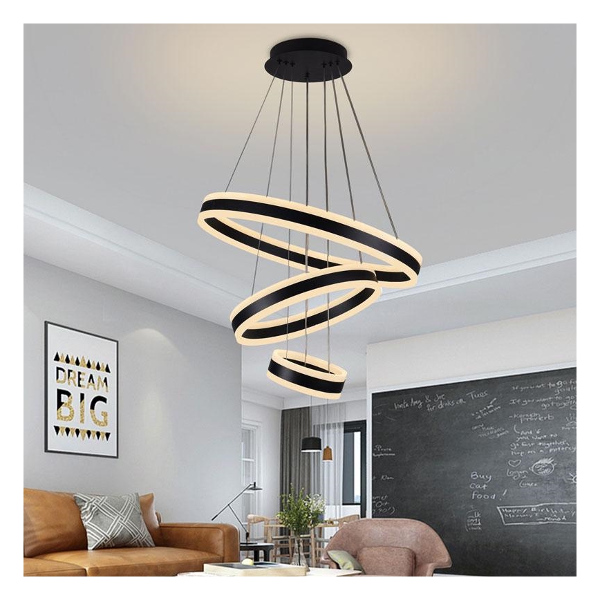 LED Hämardatav lühter LED/165W/230V 3000-6500K d. 60 cm + kaugjuhtimispult