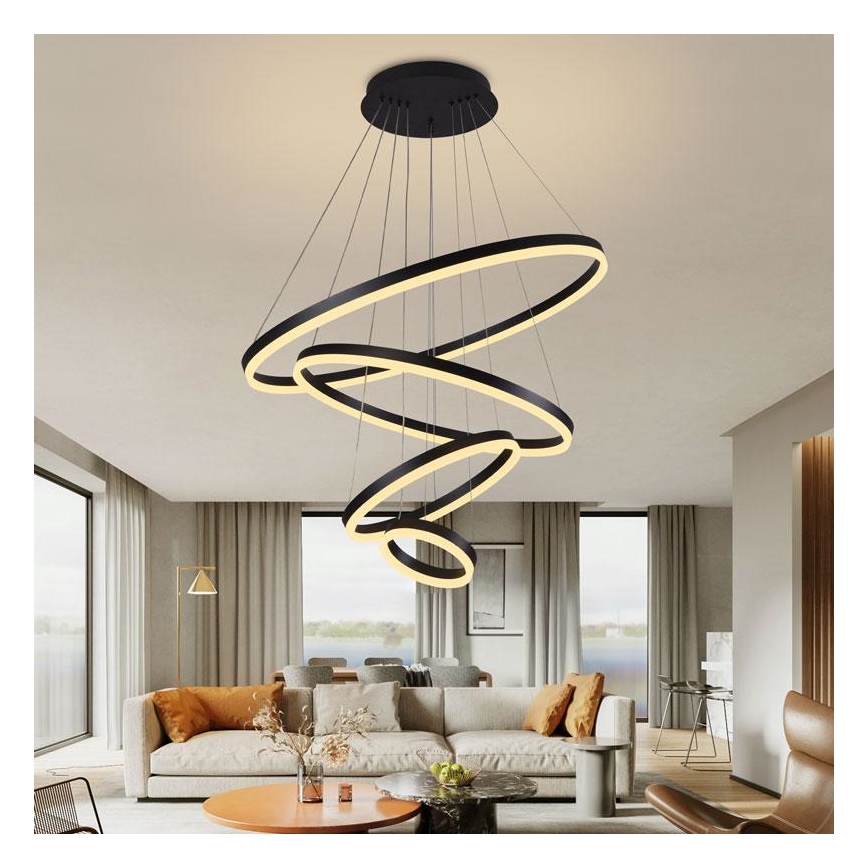 LED Hämardatav lühter LED/165W/230V 3000-6500K + pult