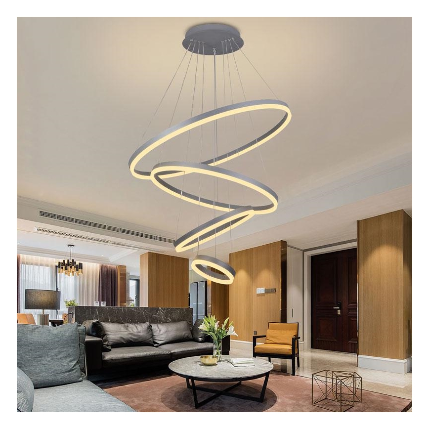 LED Hämardatav lühter LED/165W/230V 3000-6500K + pult