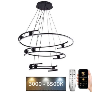 LED Hämardatav lühter LED/170W/230V 3000-6500K d. 80 cm + kaugjuhtimispult