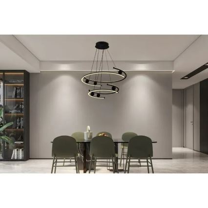 LED Hämardatav lühter LED/170W/230V 3000-6500K d. 80 cm + kaugjuhtimispult