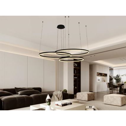 LED Hämardatav lühter LED/170W/230V 3000-6500K d. 100 cm + kaugjuhtimispult