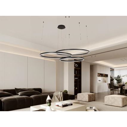 LED Hämardatav lühter LED/170W/230V 3000-6500K d. 100 cm + kaugjuhtimispult