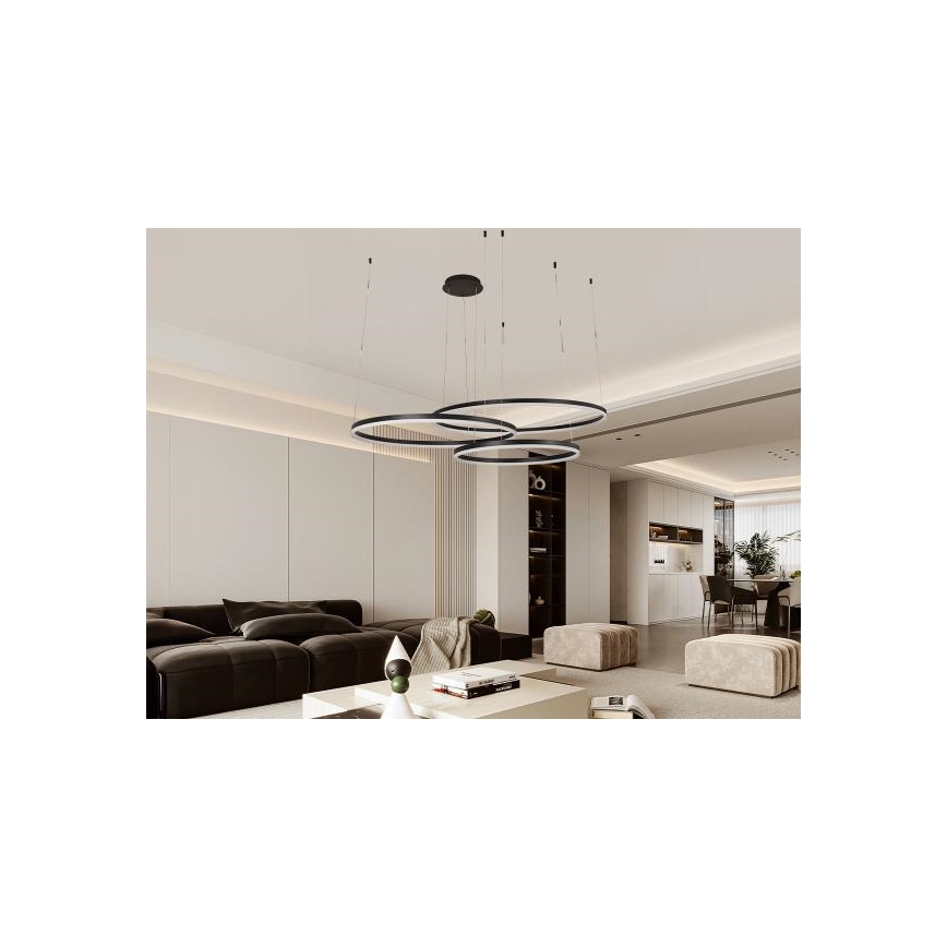 LED Hämardatav lühter LED/170W/230V 3000-6500K d. 100 cm + kaugjuhtimispult