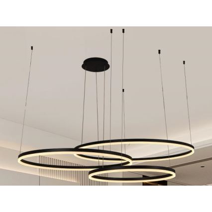 LED Hämardatav lühter LED/170W/230V 3000-6500K d. 100 cm + kaugjuhtimispult