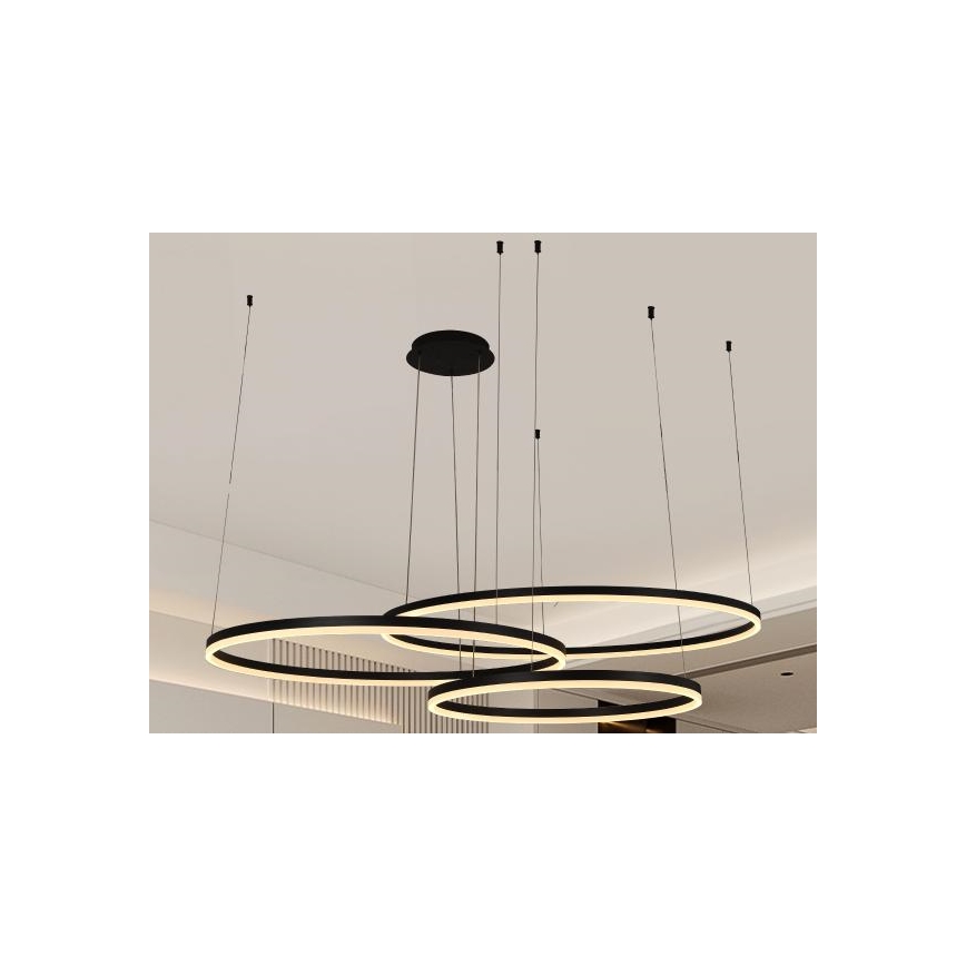LED Hämardatav lühter LED/170W/230V 3000-6500K d. 100 cm + kaugjuhtimispult
