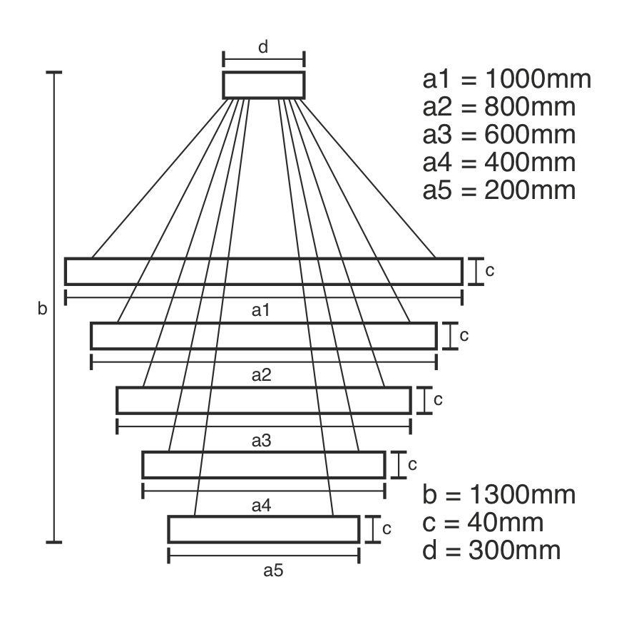 LED Hämardatav lühter LED/210W/230V 3000-6500K + pult