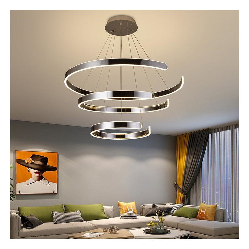 LED Hämardatav lühter LED/220W/230V 3000-6500K d. 80 cm + kaugjuhtimispult