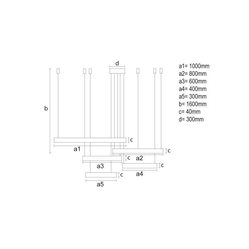 LED Hämardatav lühter LED/220W/230V 3000-6500K + kaugjuhtimispult