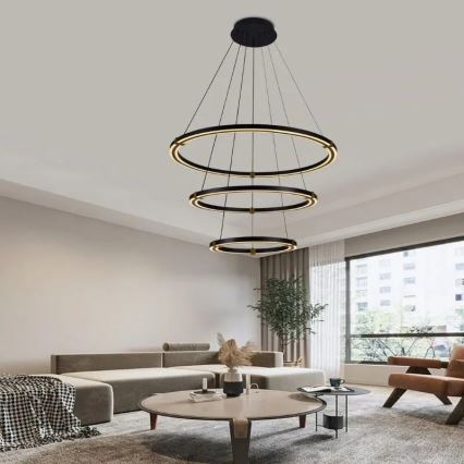 LED Hämardatav lühter LED/235W/230V 3000-6500K d. 80 cm + kaugjuhtimispult