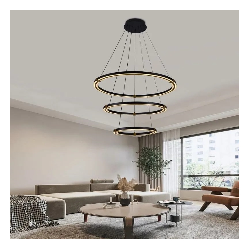 LED Hämardatav lühter LED/235W/230V 3000-6500K d. 80 cm + kaugjuhtimispult