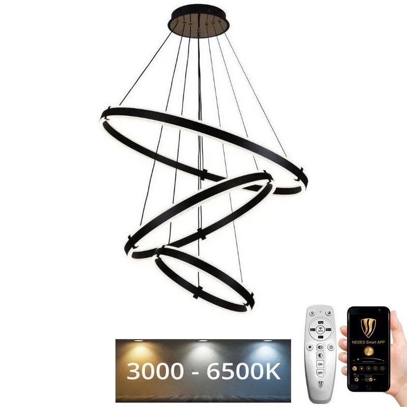 LED Hämardatav lühter LED/250W/230V 3000-6500K d. 80 cm + kaugjuhtimispult