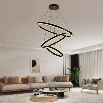 LED Hämardatav lühter LED/250W/230V 3000-6500K d. 80 cm + kaugjuhtimispult