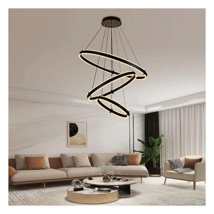 LED Hämardatav lühter LED/250W/230V 3000-6500K d. 80 cm + kaugjuhtimispult