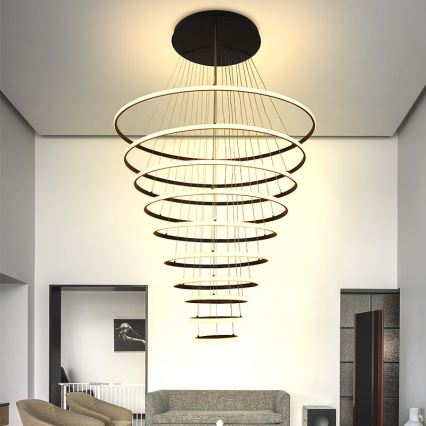 LED Hämardatav lühter LED/365W/230V 3000-6500K d. 100 cm + kaugjuhtimispult