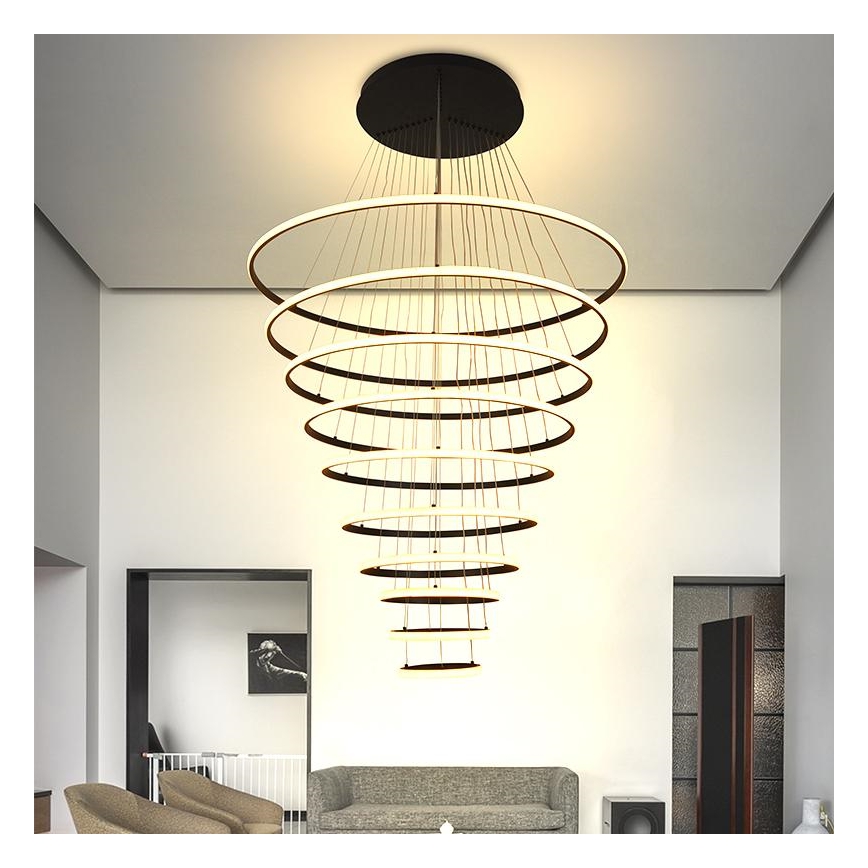 LED Hämardatav lühter LED/365W/230V 3000-6500K d. 100 cm + kaugjuhtimispult