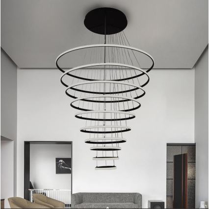 LED Hämardatav lühter LED/365W/230V 3000-6500K d. 100 cm + kaugjuhtimispult