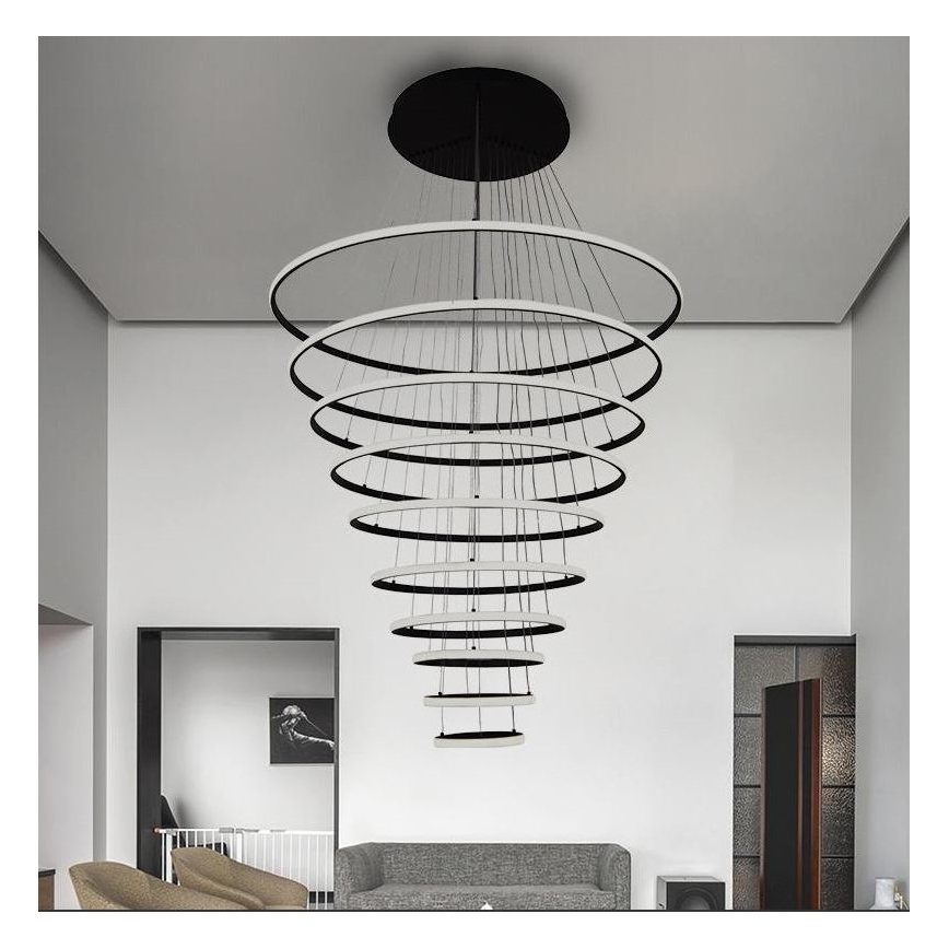 LED Hämardatav lühter LED/365W/230V 3000-6500K d. 100 cm + kaugjuhtimispult