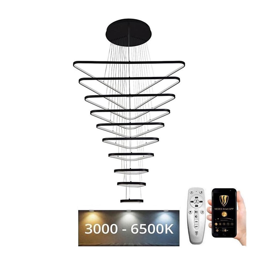 LED Hämardatav lühter LED/385W/230V 3000-6500K d. 100 cm + kaugjuhtimispult
