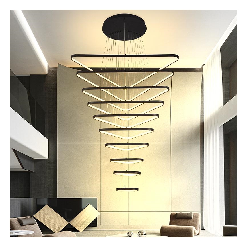 LED Hämardatav lühter LED/385W/230V 3000-6500K d. 100 cm + kaugjuhtimispult