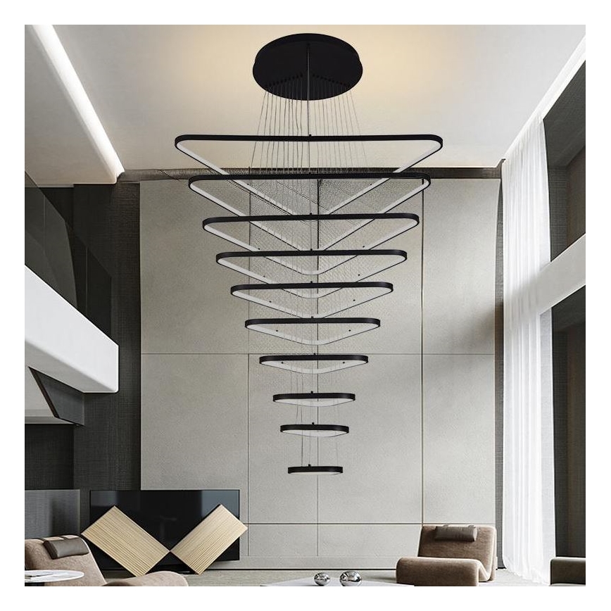 LED Hämardatav lühter LED/385W/230V 3000-6500K d. 100 cm + kaugjuhtimispult