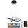 LED Hämardatav lühter LED/40W/230V 3000-6500K d. 48 cm must + kaugjuhtimispult