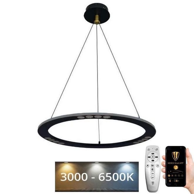 LED Hämardatav lühter LED/40W/230V 3000-6500K + kaugjuhtimispult