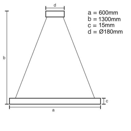 LED Hämardatav lühter LED/40W/230V 3000-6500K + kaugjuhtimispult