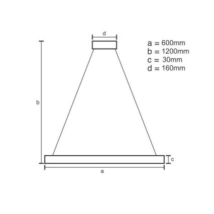 LED Hämardatav lühter LED/40W/230V 3000-6500K + kaugjuhtimispult