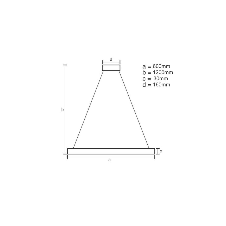 LED Hämardatav lühter LED/40W/230V 3000-6500K + kaugjuhtimispult