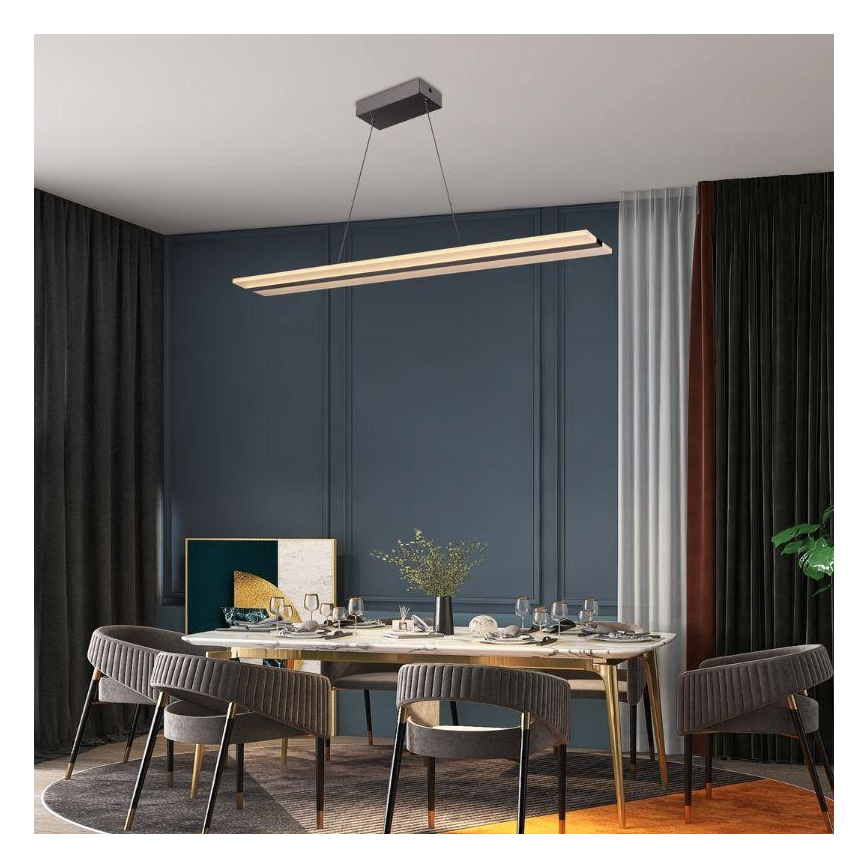 LED Hämardatav lühter LED/40W/230V 3000-6500K kroom + kaugjuhtimispult