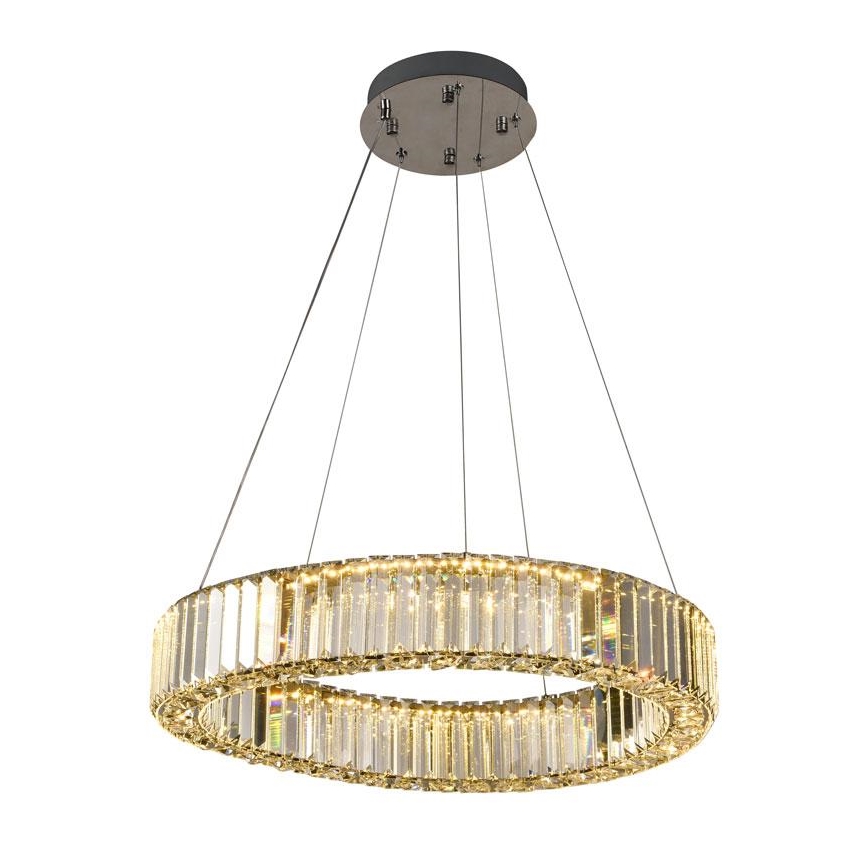 LED Hämardatav kristall-lühter LED/40W/230V 3000-6500K läikiv kroom + kaugjuhtimispult