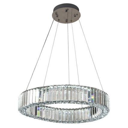 LED Hämardatav kristall-lühter LED/40W/230V 3000-6500K läikiv kroom + kaugjuhtimispult