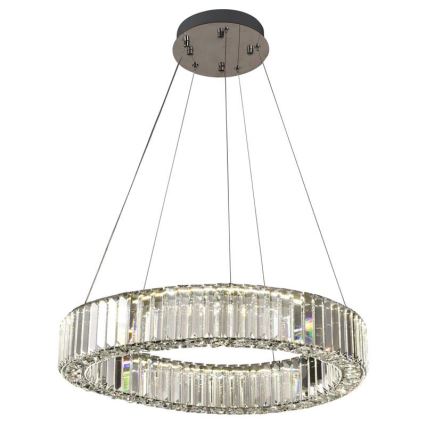 LED Hämardatav kristall-lühter LED/40W/230V 3000-6500K läikiv kroom + kaugjuhtimispult