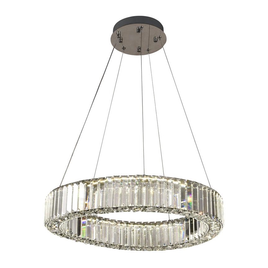 LED Hämardatav kristall-lühter LED/40W/230V 3000-6500K läikiv kroom + kaugjuhtimispult