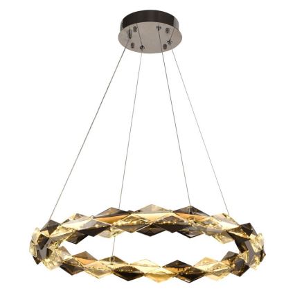 LED Hämardatav kristall-lühter LED/40W/230V 3000-6500K läikiv kroom + kaugjuhtimispult