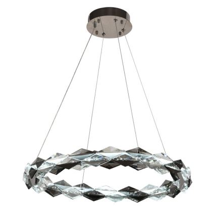LED Hämardatav kristall-lühter LED/40W/230V 3000-6500K läikiv kroom + kaugjuhtimispult