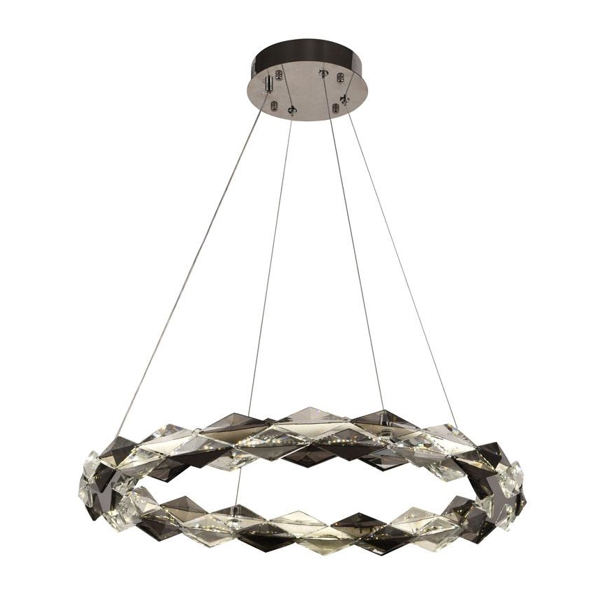 LED Hämardatav kristall-lühter LED/40W/230V 3000-6500K läikiv kroom + kaugjuhtimispult