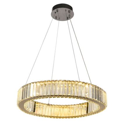 LED Hämardatav kristall-lühter LED/40W/230V 3000-6500K läikiv kroom + kaugjuhtimispult