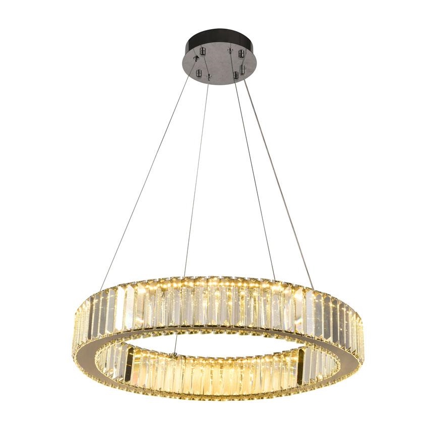 LED Hämardatav kristall-lühter LED/40W/230V 3000-6500K läikiv kroom + kaugjuhtimispult