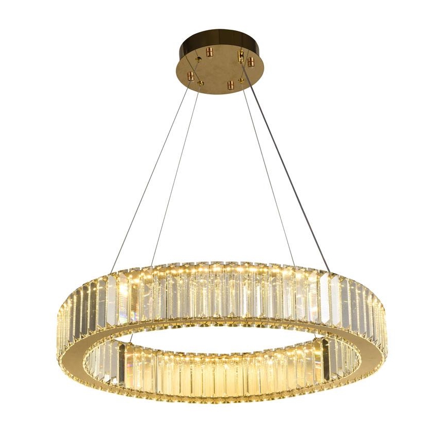 LED Hämardatav kristall-lühter LED/40W/230V 3000-6500K kroom/kuldne + kaugjuhtimispult