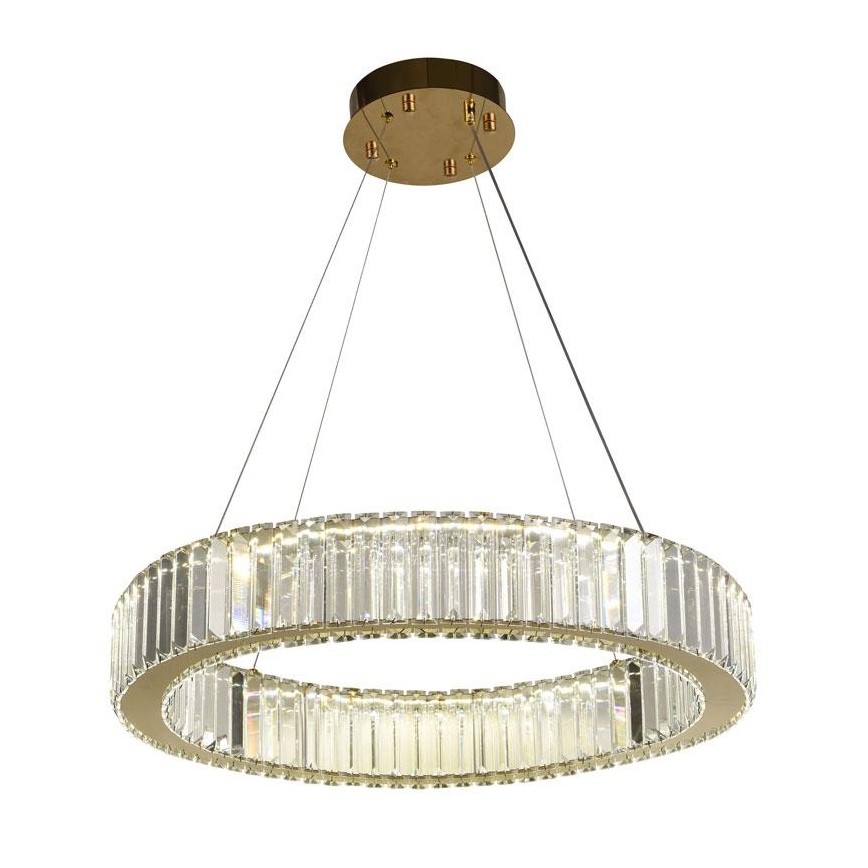 LED Hämardatav kristall-lühter LED/40W/230V 3000-6500K kroom/kuldne + kaugjuhtimispult