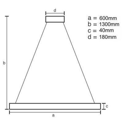 LED Hämardatav lühter LED/40W/230V 3000-6500K kuldne + kaugjuhtimispult